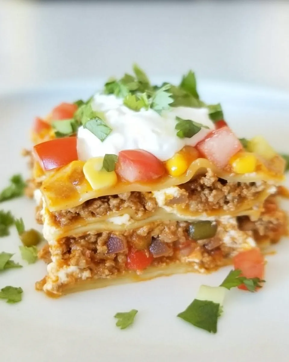 Easy Instant Pot Taco Lasagna recipe photo