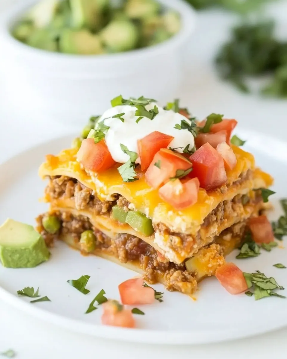Delicious Instant Pot Taco Lasagna dish photo