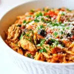 homemade Italian Chicken Orzo (One pot!) photo
