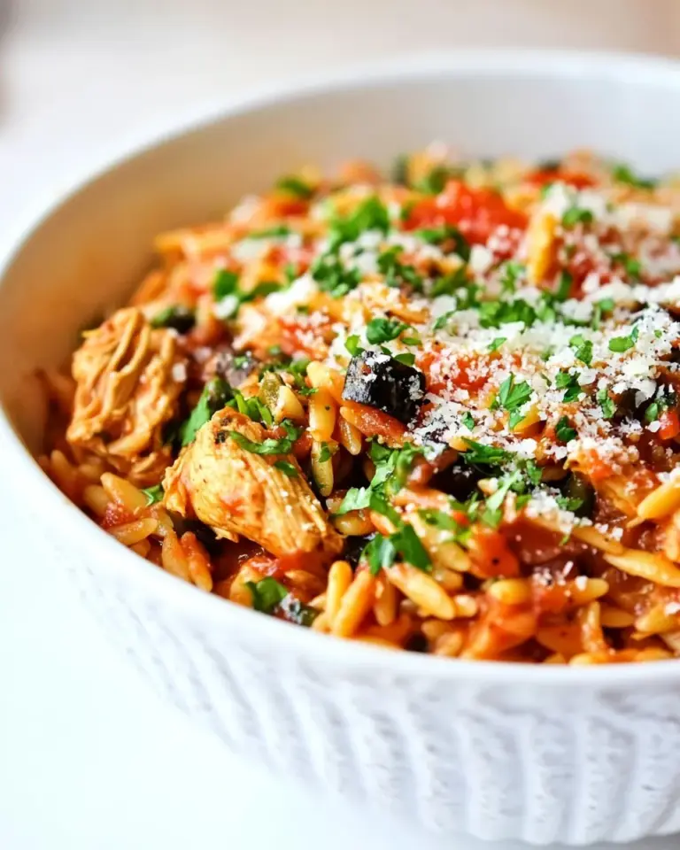 homemade Italian Chicken Orzo (One pot!) photo