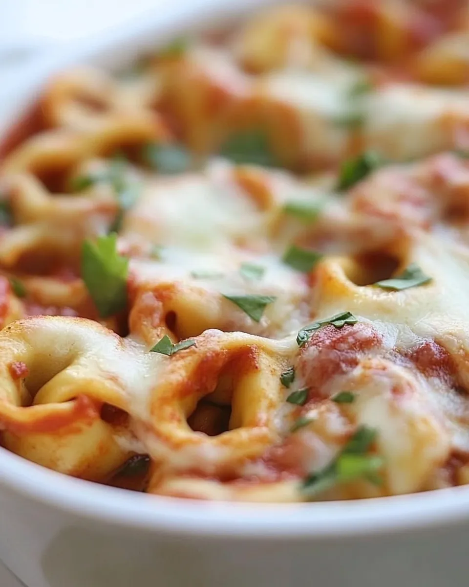 Easy Italian Herb Baked Cheese Tortellini recipe photo