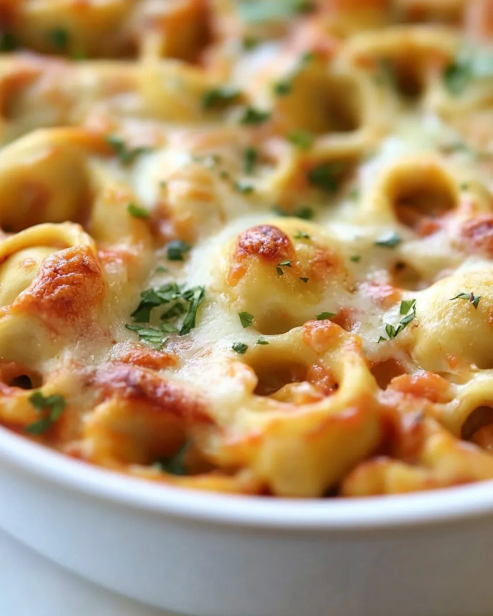 Delicious Italian Herb Baked Cheese Tortellini dish photo