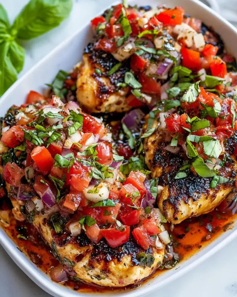 Homemade Italian Herb Bruschetta Chicken photo