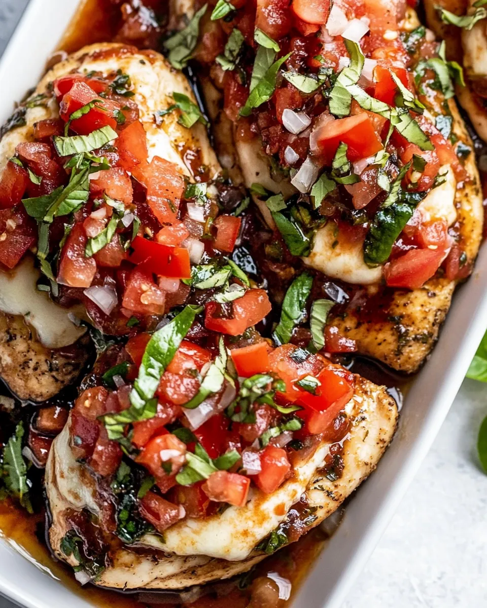 Easy Italian Herb Bruschetta Chicken dish photo