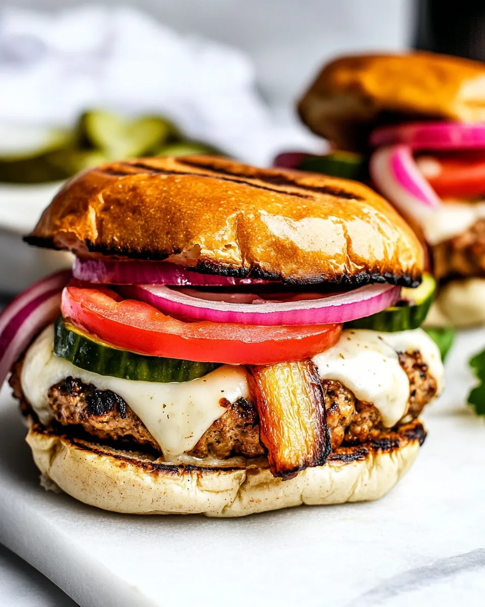 Homemade Italian Turkey Burgers photo