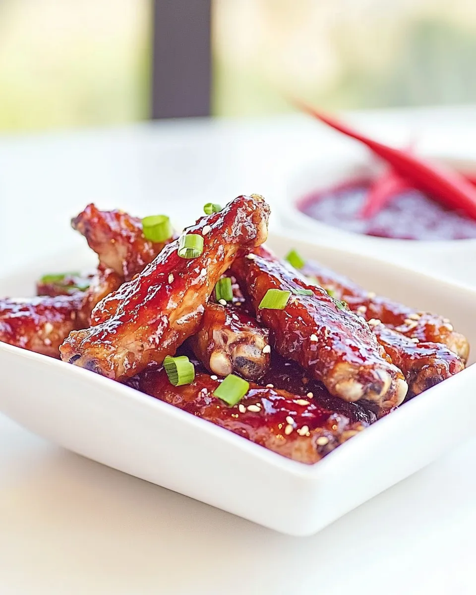 Easy Jammin Spicy Plum Chicken Wings recipe photo