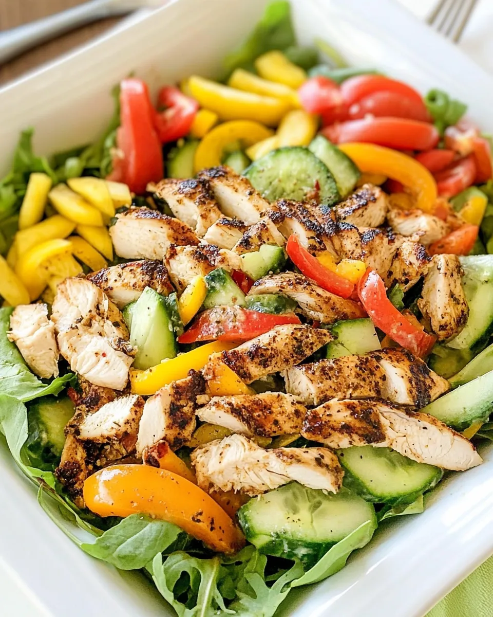 Classic Jerk Chicken Salad dish photo