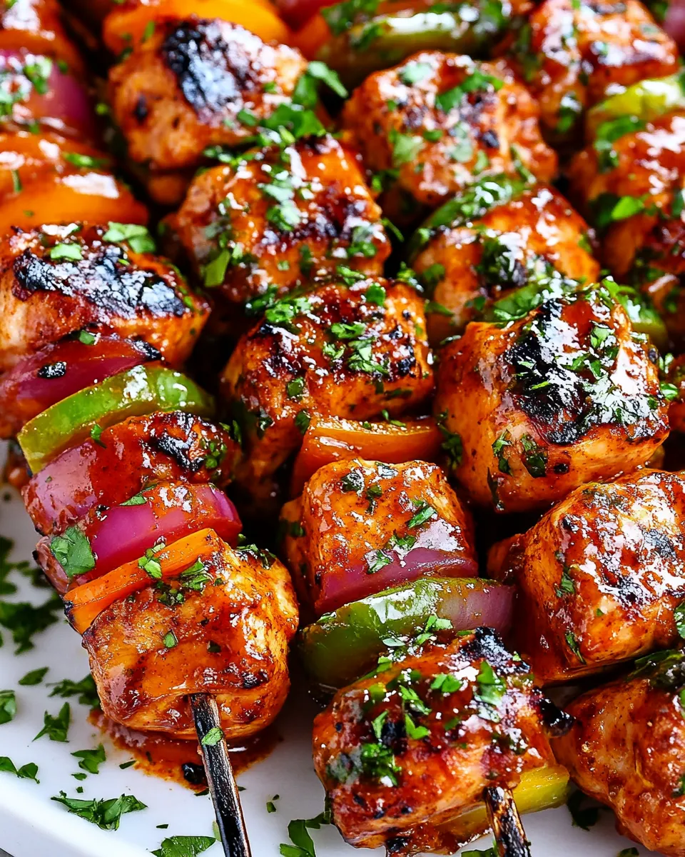 Easy Juicy Chicken Kabob food shot