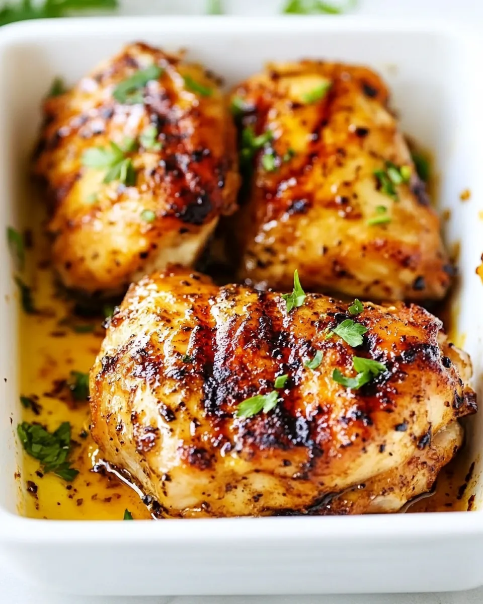 Classic Juicy Grilled Chicken Thighs image