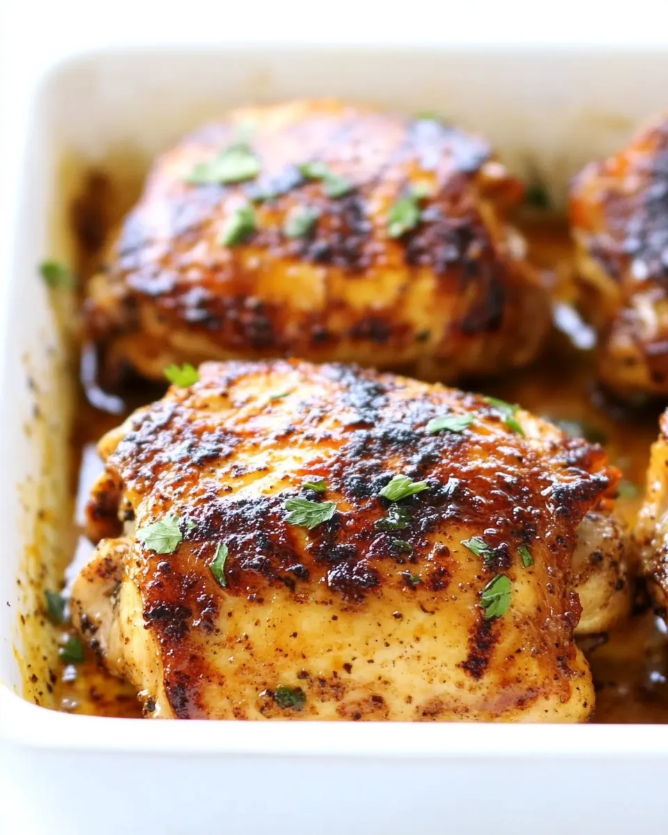 Easy Juicy Grilled Chicken Thighs recipe photo