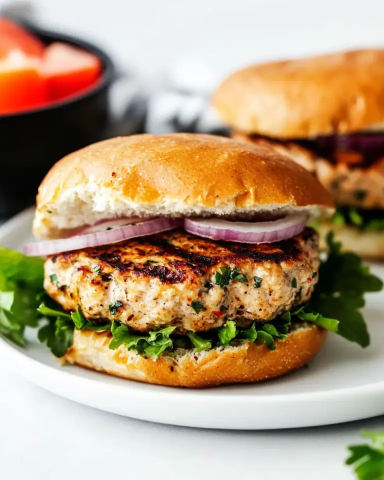 Homemade Juicy Grilled Garlic Turkey Burgers recipe photo