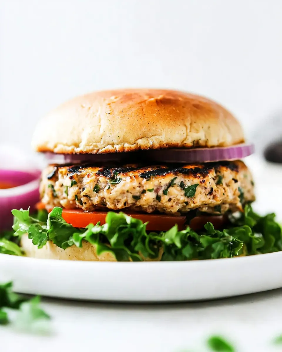 Classic Juicy Grilled Garlic Turkey Burgers dish photo