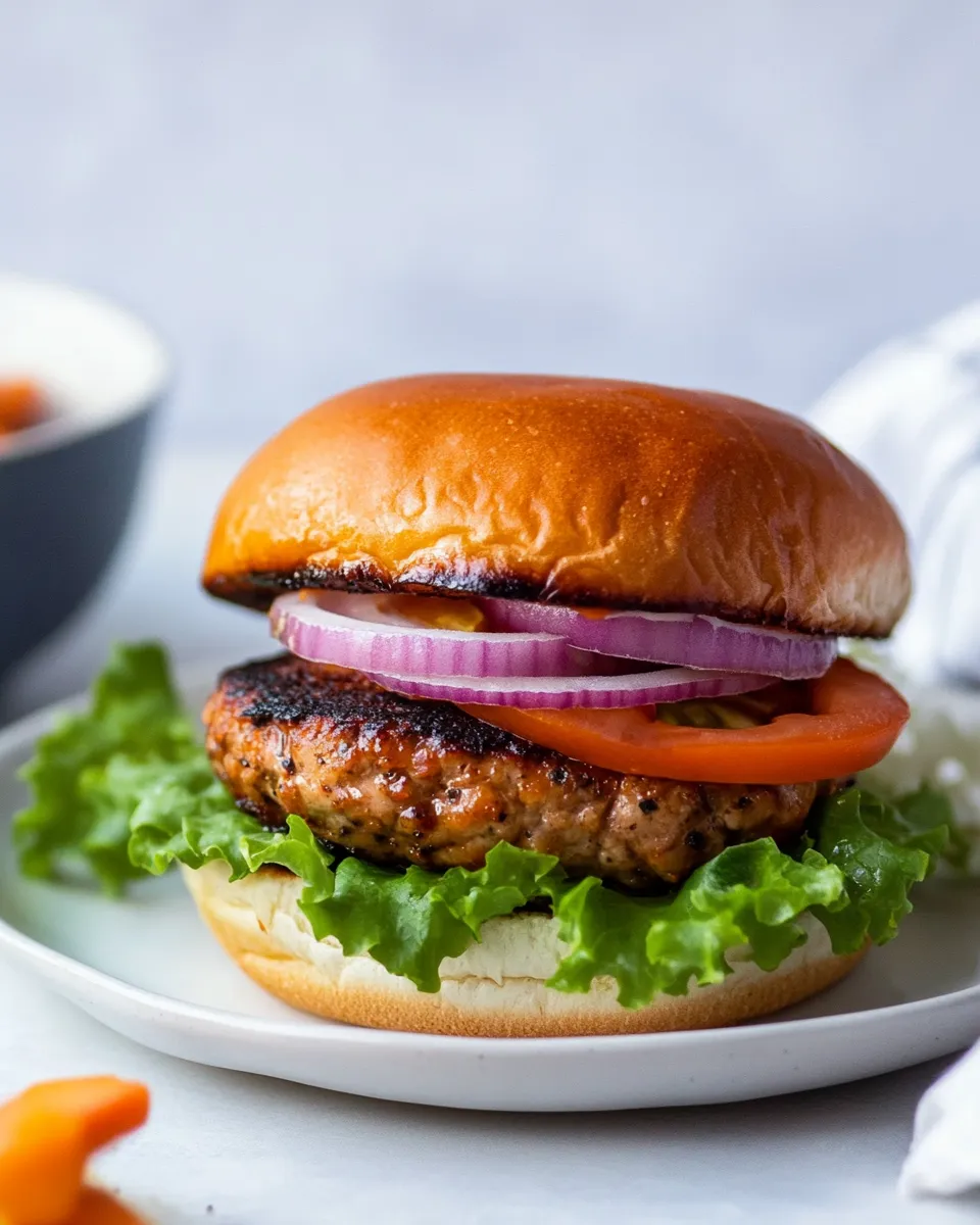 Delicious Juicy Turkey Burger Recipe dish photo