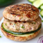 Homemade Juicy Turkey Burgers with Zucchini recipe photo