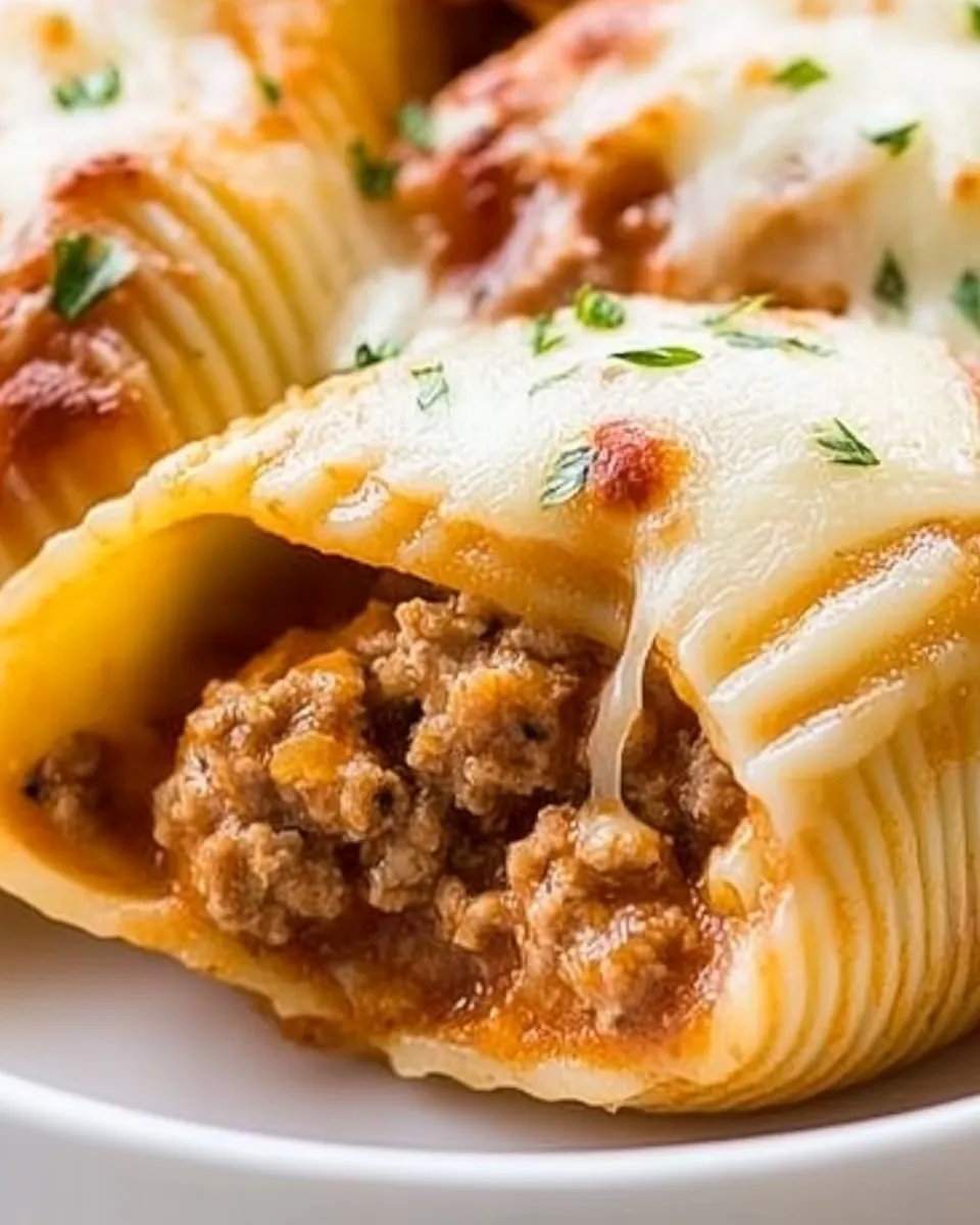 easy Jumbo Stuffed Shells With Meat (Ground Beef!) recipe photo