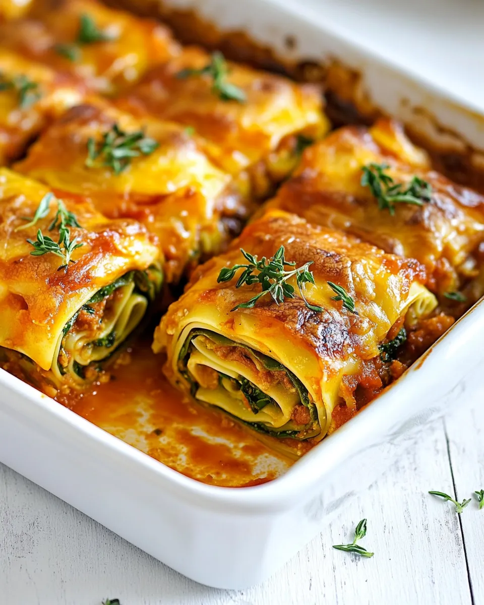 Easy Keto Lasagna Roll Ups recipe photo