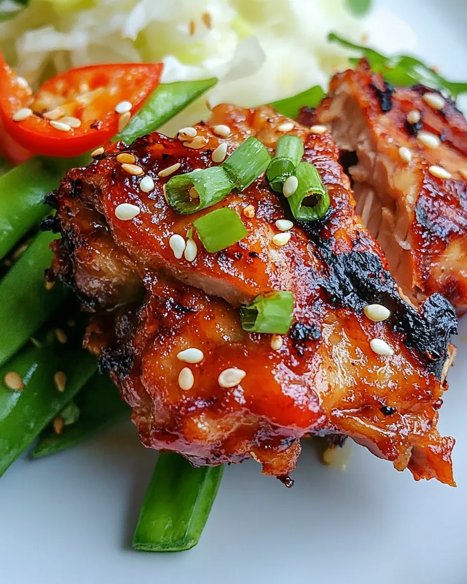 Easy Korean BBQ Chicken food shot