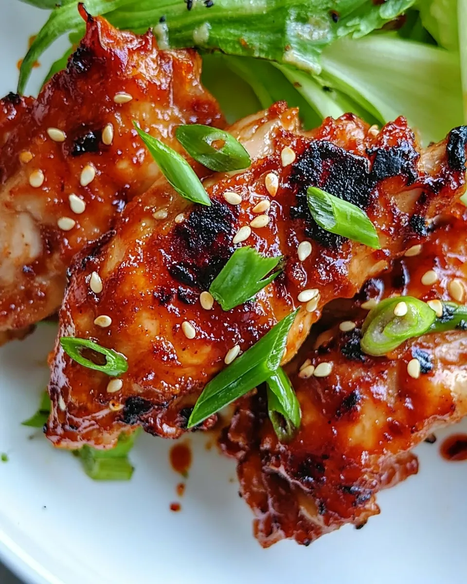 Delicious Korean BBQ Chicken plate image