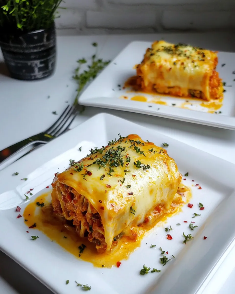 Classic Lasagna Roll Ups For Two image
