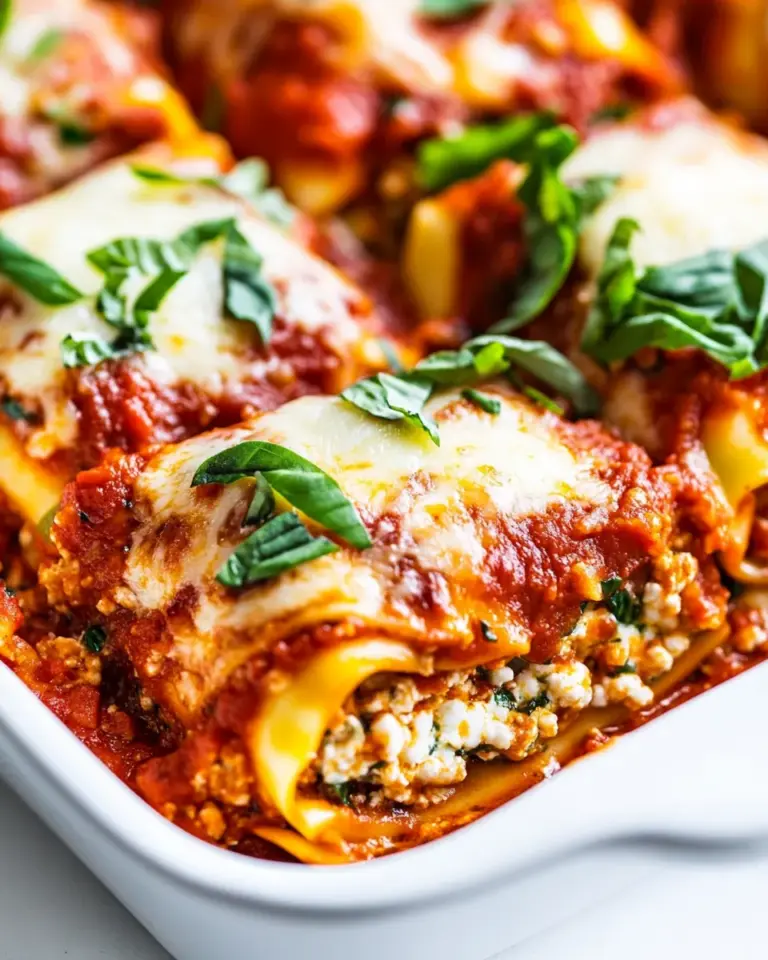 Homemade Lasagna Roll Ups With Cottage Cheese photo