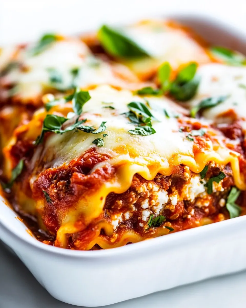 Classic Lasagna Roll Ups With Cottage Cheese image