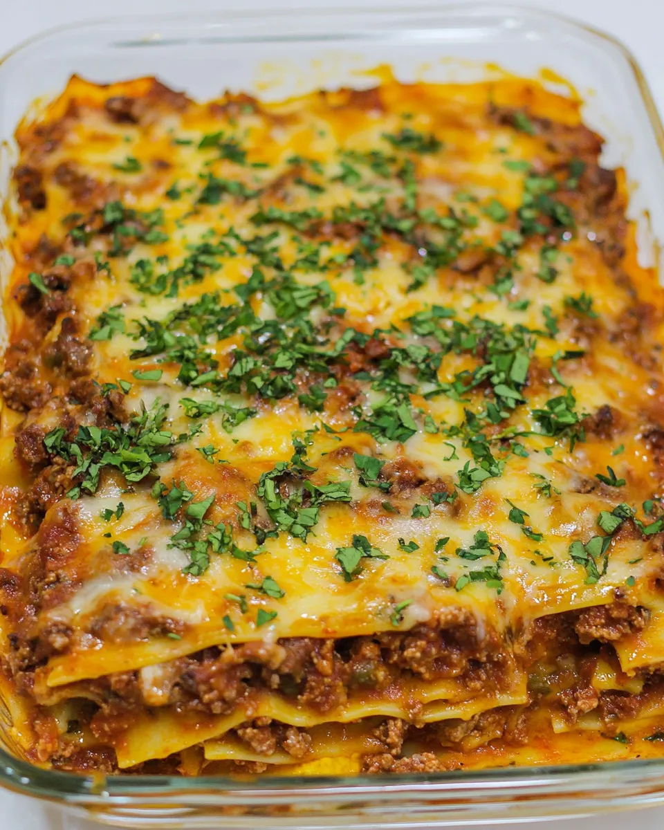 Classic Lazy Low Fat Lasagna image