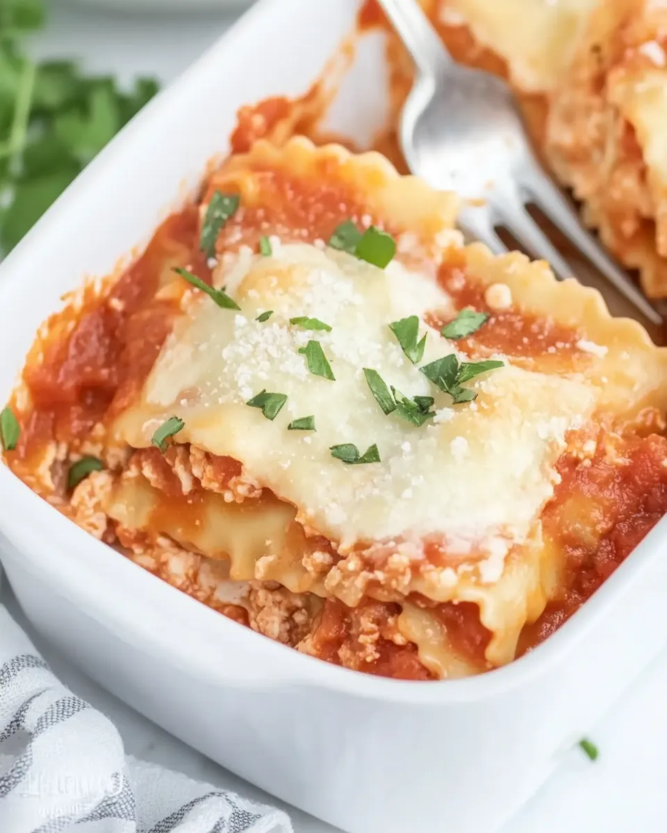 classic Lazy Ravioli Lasagna Recipe (Easy Casserole) image