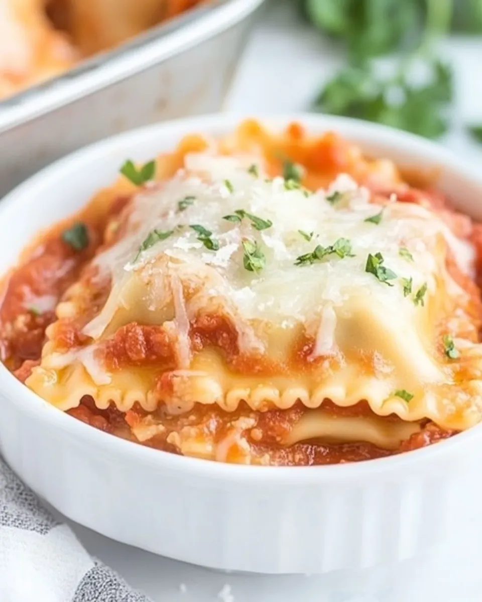 easy Lazy Ravioli Lasagna Recipe (Easy Casserole) picture