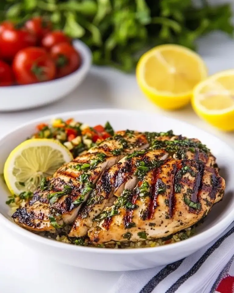 Homemade Lemon Basil Grilled Chicken recipe photo