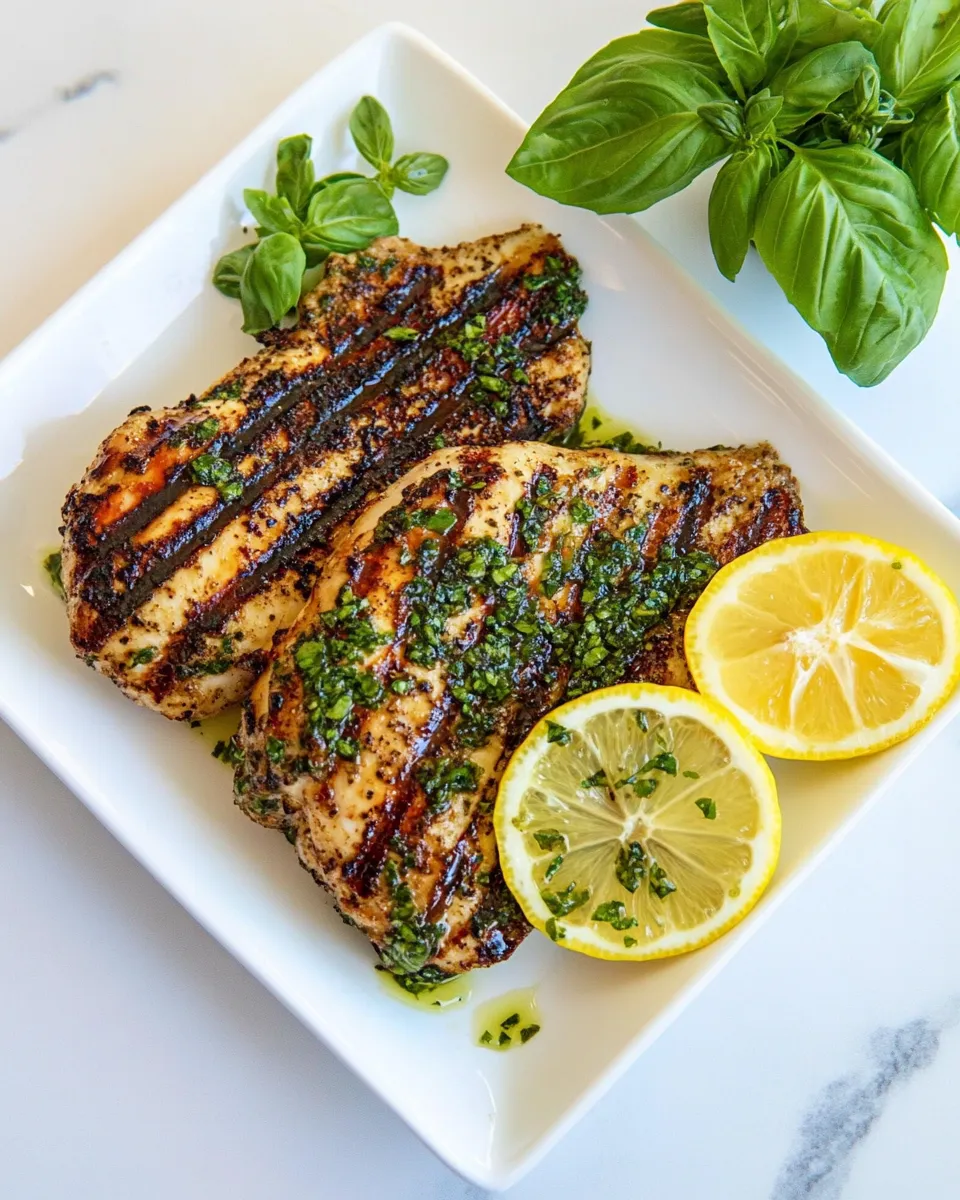Delicious Lemon Basil Grilled Chicken picture