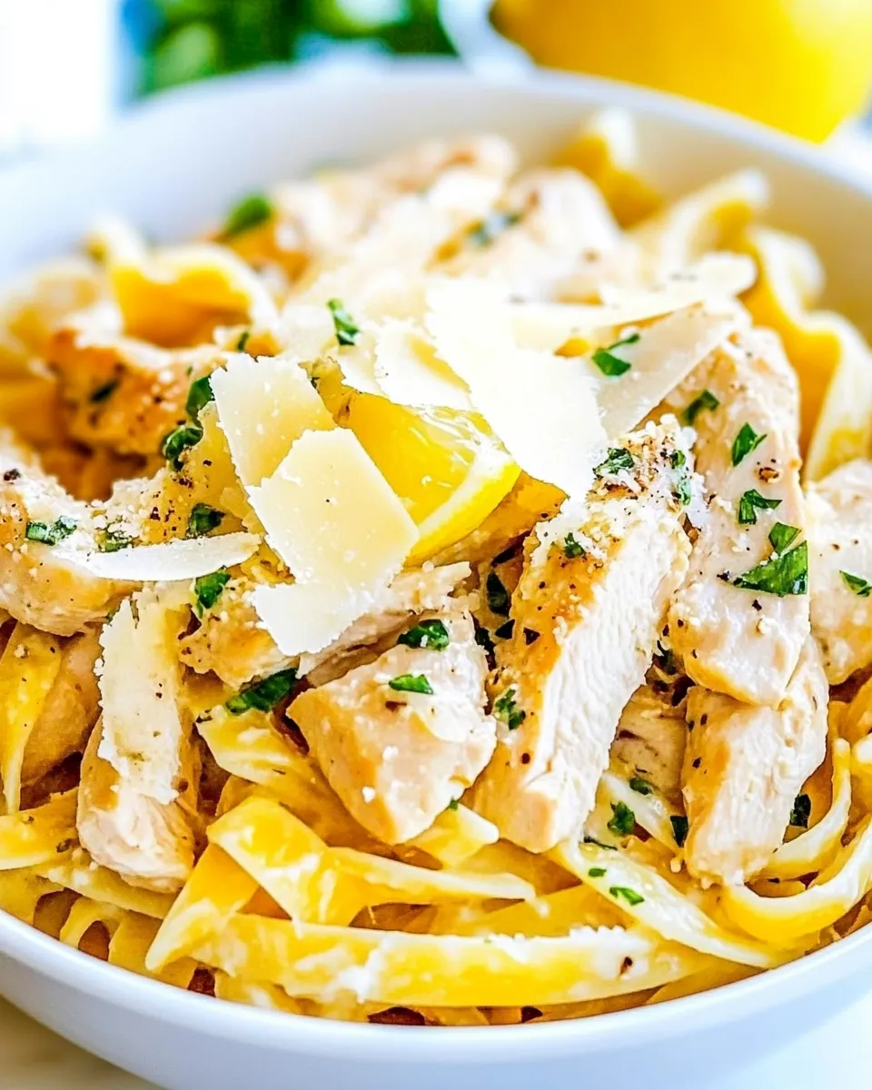 Easy Lemon Butter Garlic Chicken Pasta picture