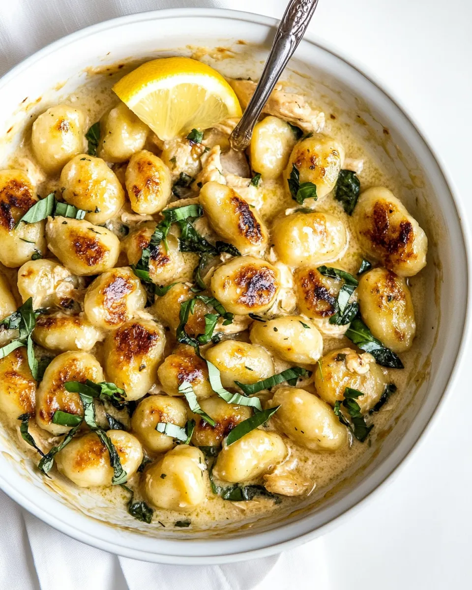 Homemade Lemon Chicken Gnocchi photo