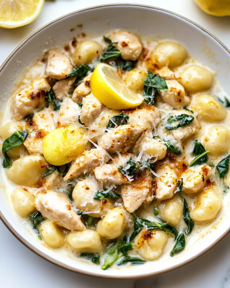 Easy Lemon Chicken Gnocchi recipe photo