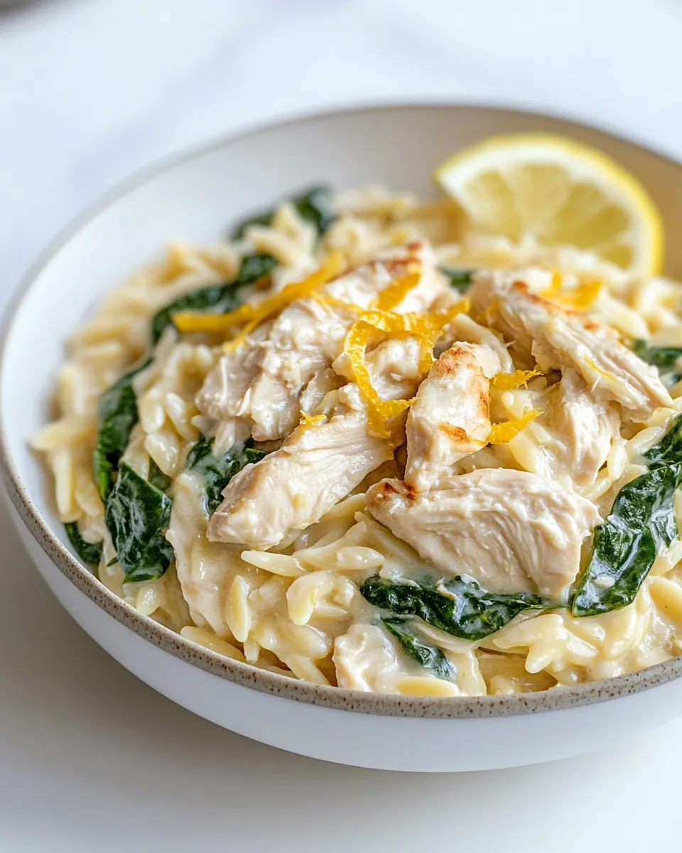 Easy Lemon Chicken Orzo recipe photo