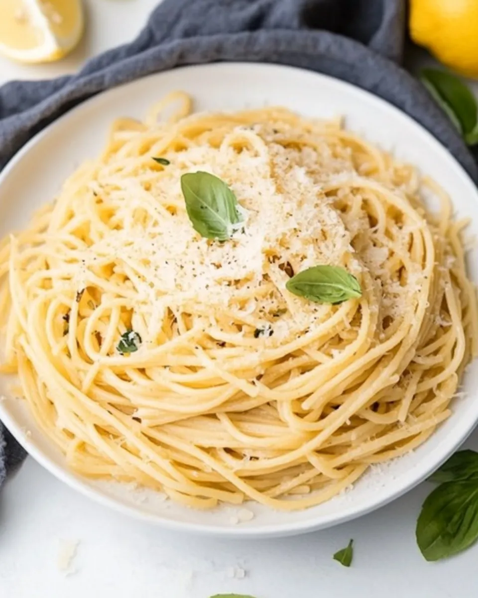 Easy Lemon Spaghetti Recipe recipe image