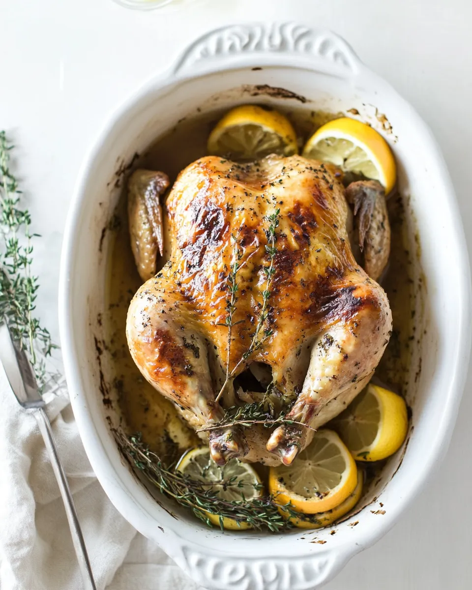 Classic Lemon and Herb Roasted Chicken image