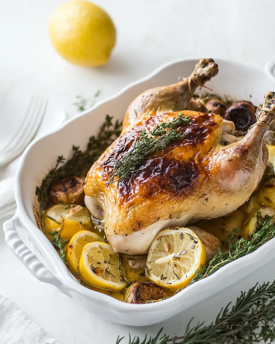 Easy Lemon and Herb Roasted Chicken recipe photo