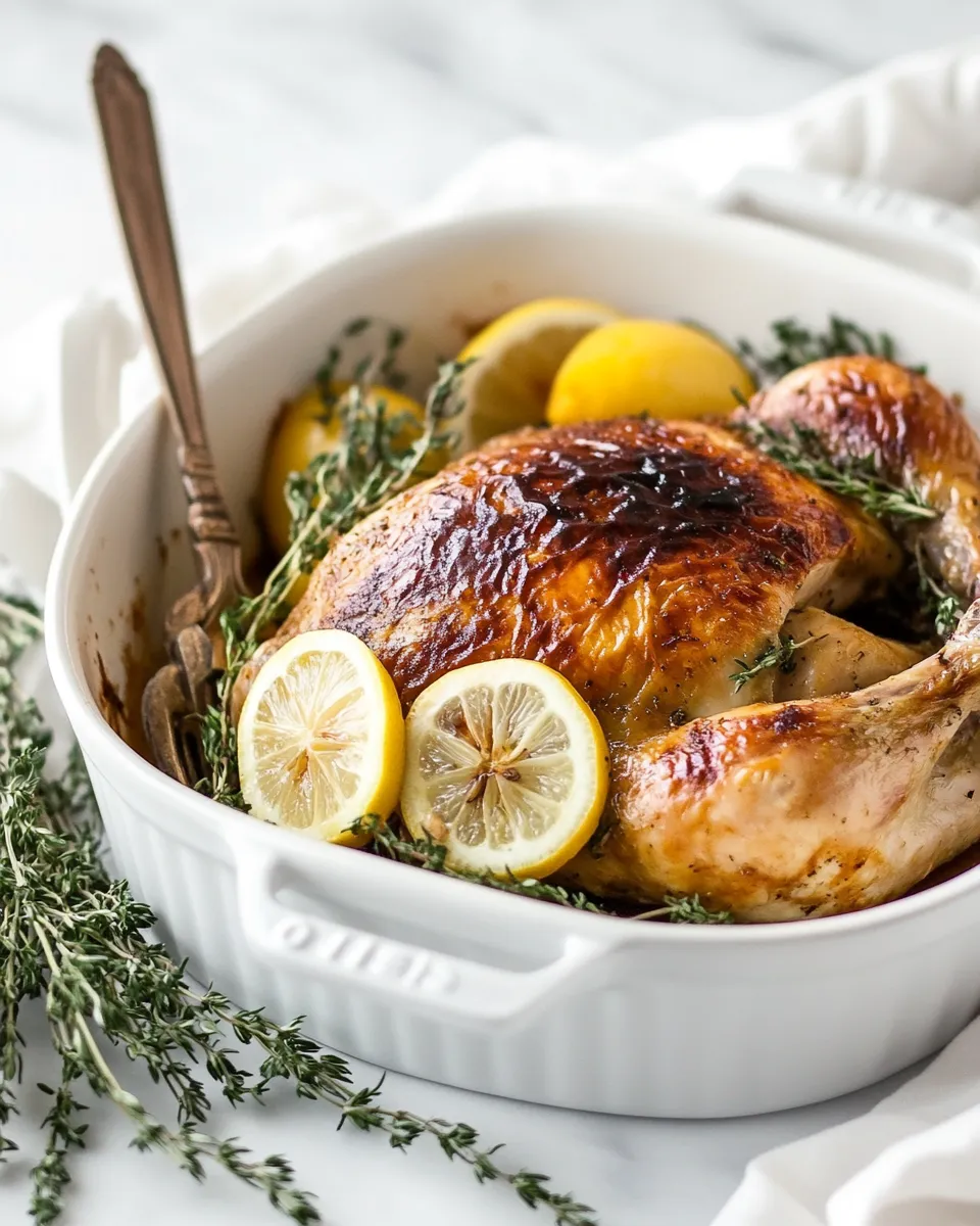 Delicious Lemon and Herb Roasted Chicken dish photo