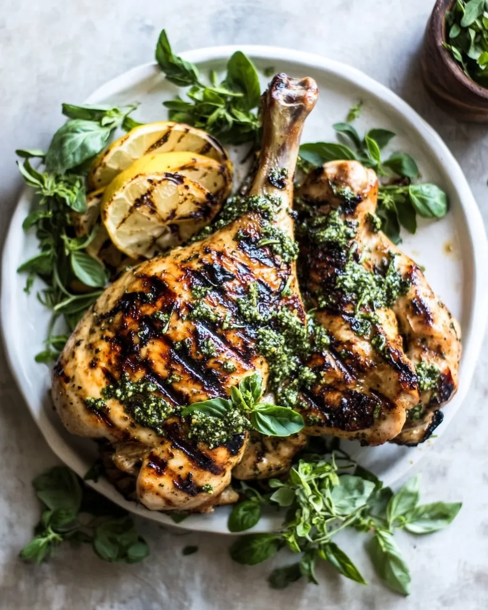 Classic Lemon and Oregano Grilled Chicken. dish photo