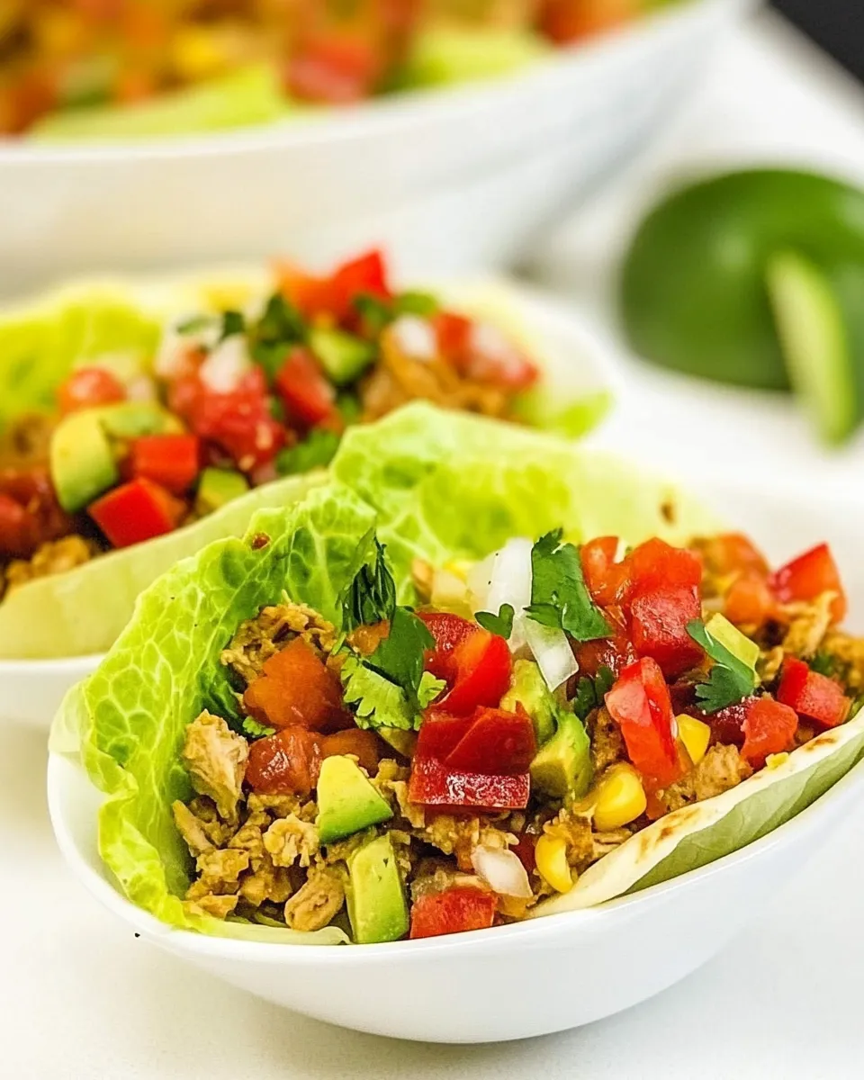 Classic Lettuce Wrap Turkey Tacos dish photo