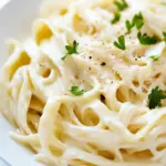 Homemade Light Fettuccine Alfredo photo