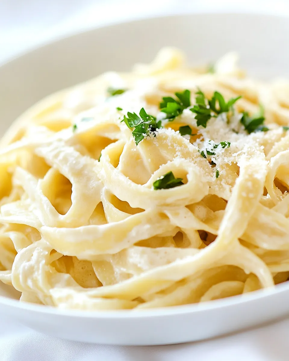 Classic Light Fettuccine Alfredo image