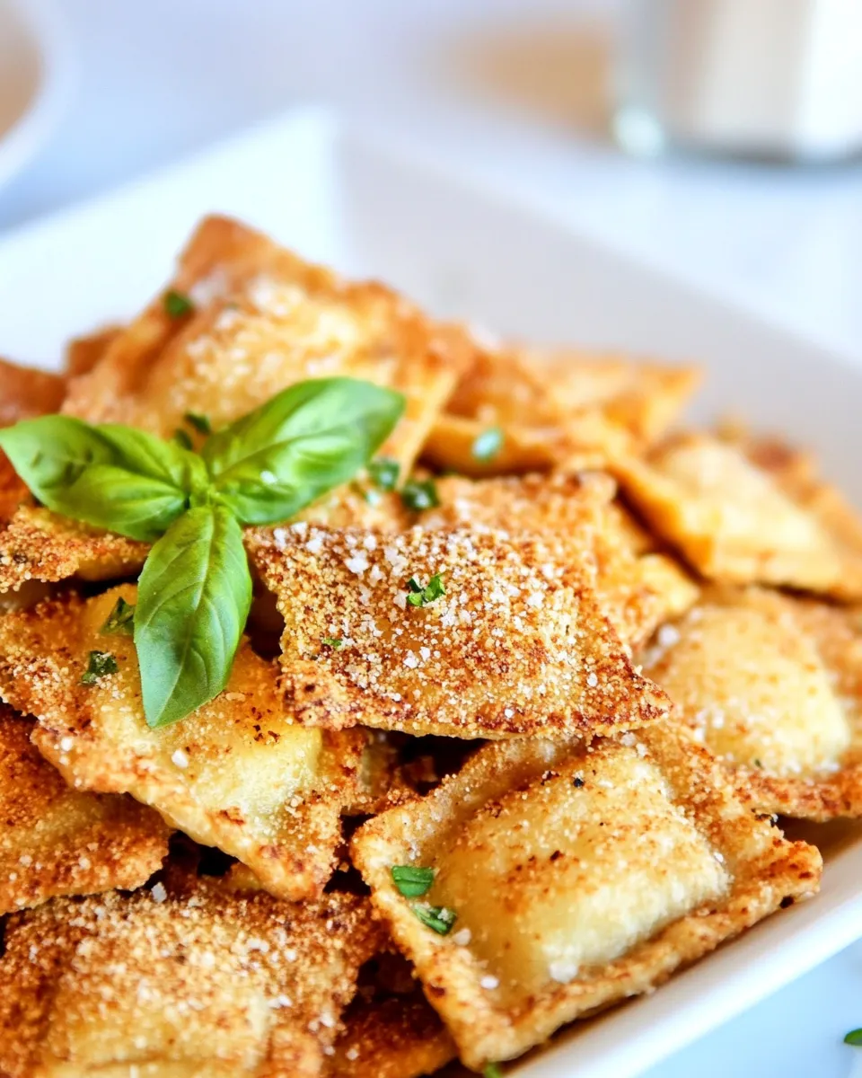 Homemade Lighter Fried Ravioli Recipe photo
