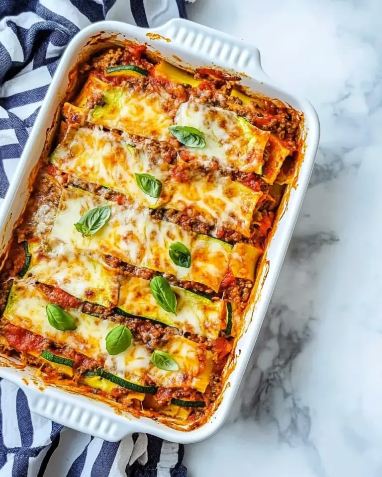 Homemade Low-Carb Lasagna (with Zucchini Noodles) photo