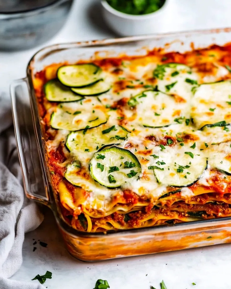 Delicious Low-Carb Lasagna (with Zucchini Noodles) dish photo