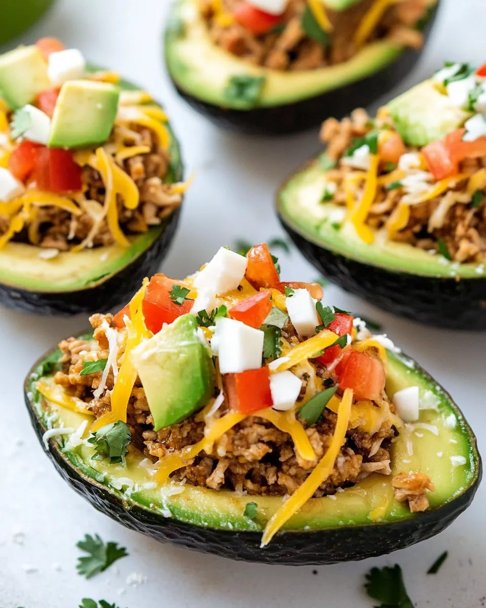 Easy Low-Carb Turkey Taco Stuffed Avocados recipe photo
