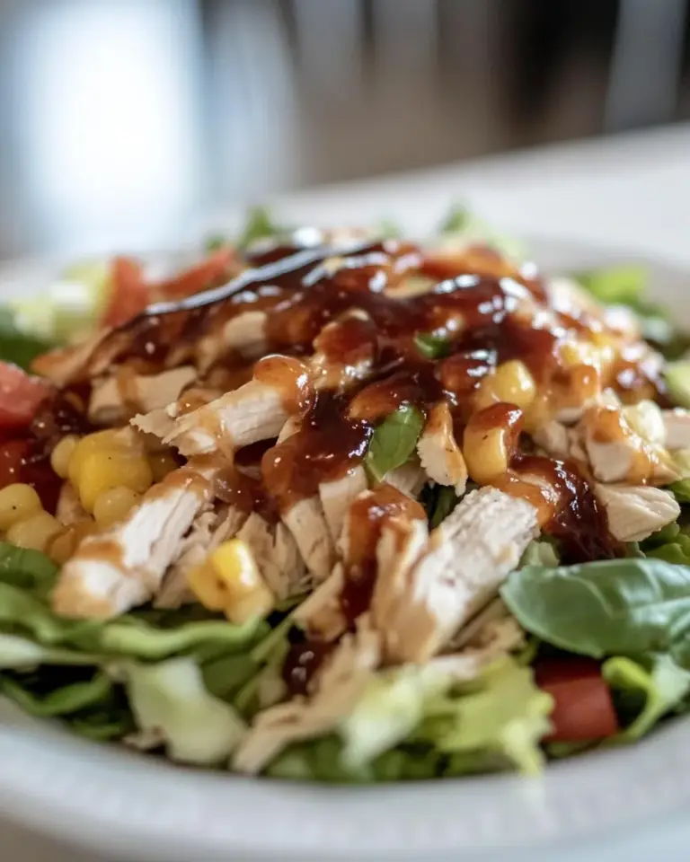 Homemade Macro Friendly BBQ Chicken Salad photo