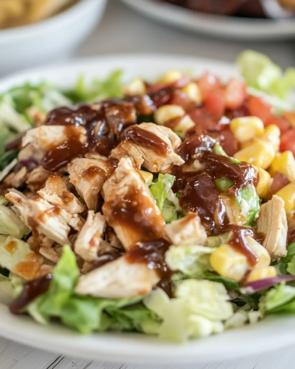 Easy Macro Friendly BBQ Chicken Salad recipe photo