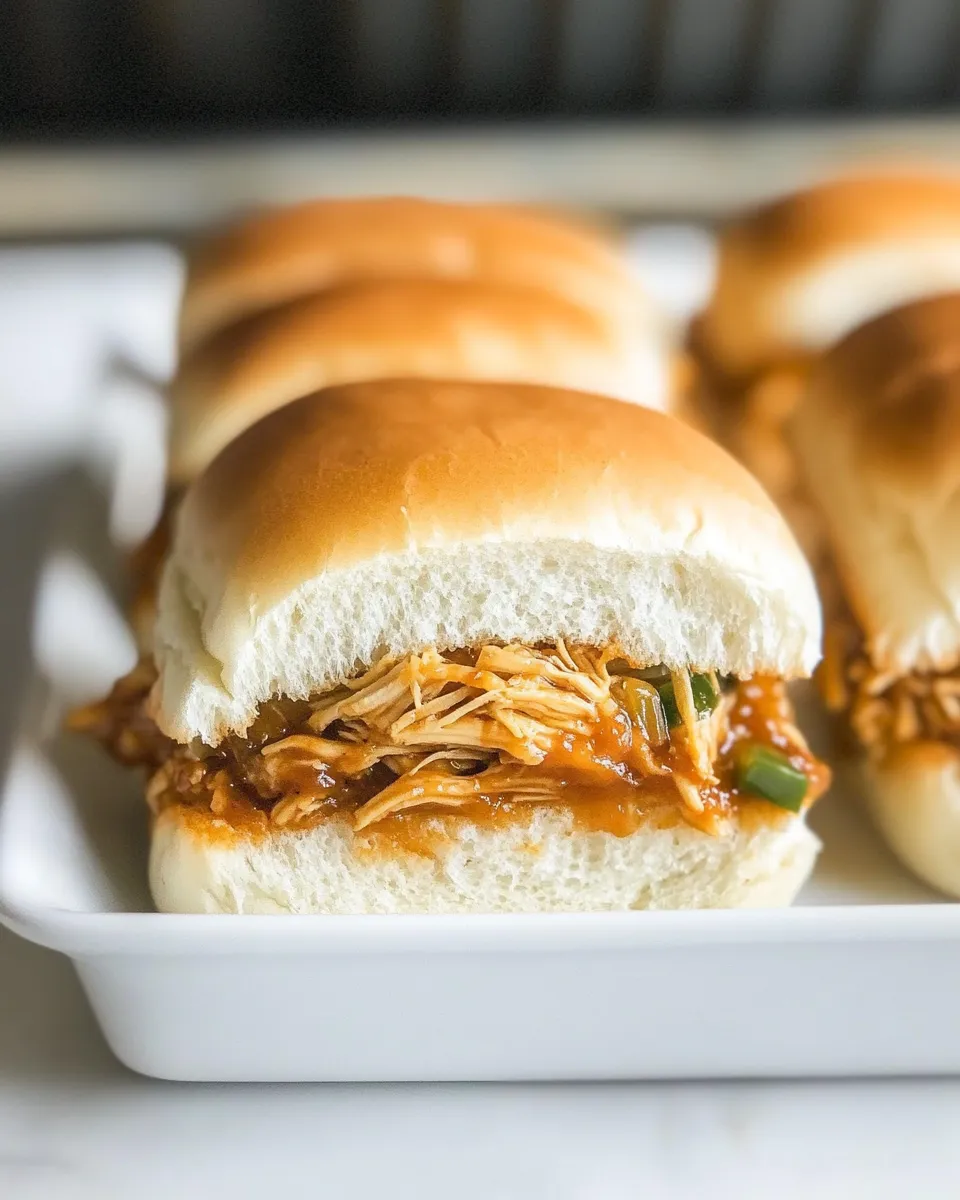 Homemade Macro Friendly Crockpot BBQ Chicken Sliders photo