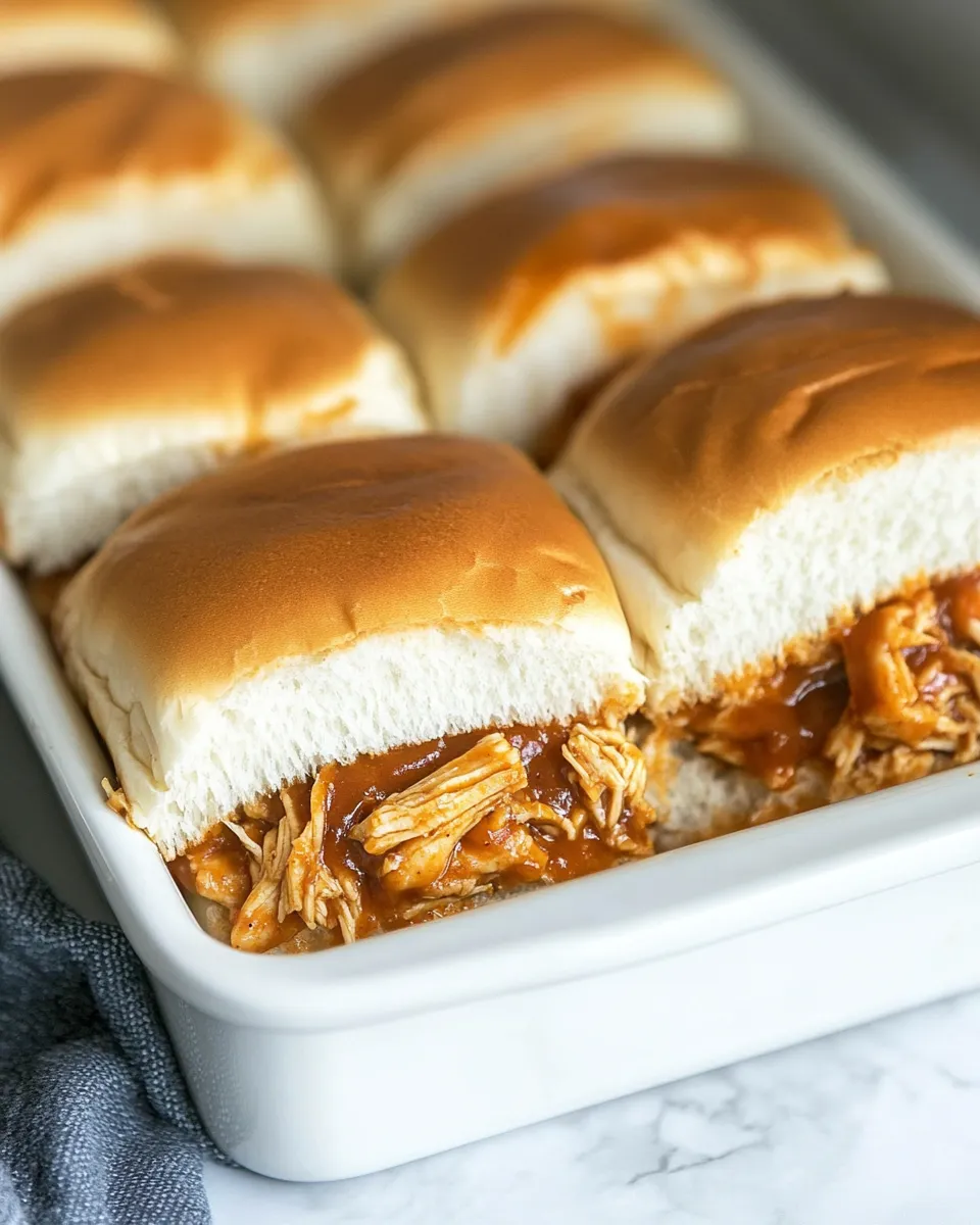 Easy Macro Friendly Crockpot BBQ Chicken Sliders recipe photo